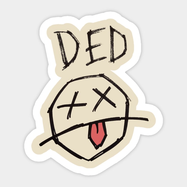 Dead Sticker by skullsntikis